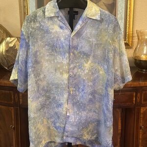Stacy Adams Chiffon Camp Shirt